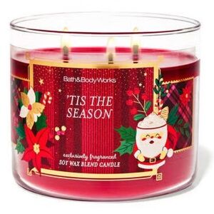 NWT Bath & Body Works 'Tis The Season Red Candle
